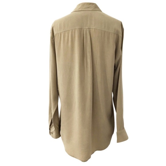 Equipment Ecru Femme Knox Silk Lace Up Blouse - Picture 2 of 12